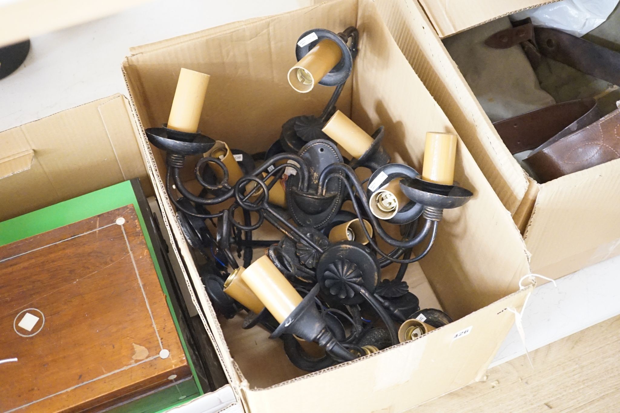 A group of 11 mixed modern wall sconces